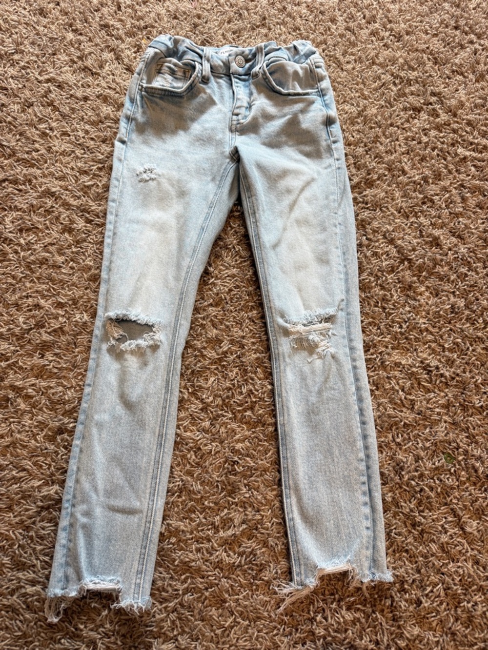 Light Blue Distressed girls Jeans
